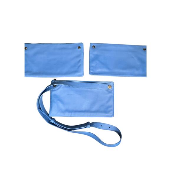 Bottega Veneta NWT Fluid Messenger Crossbody Bag in Blue - Picture 14 of 16